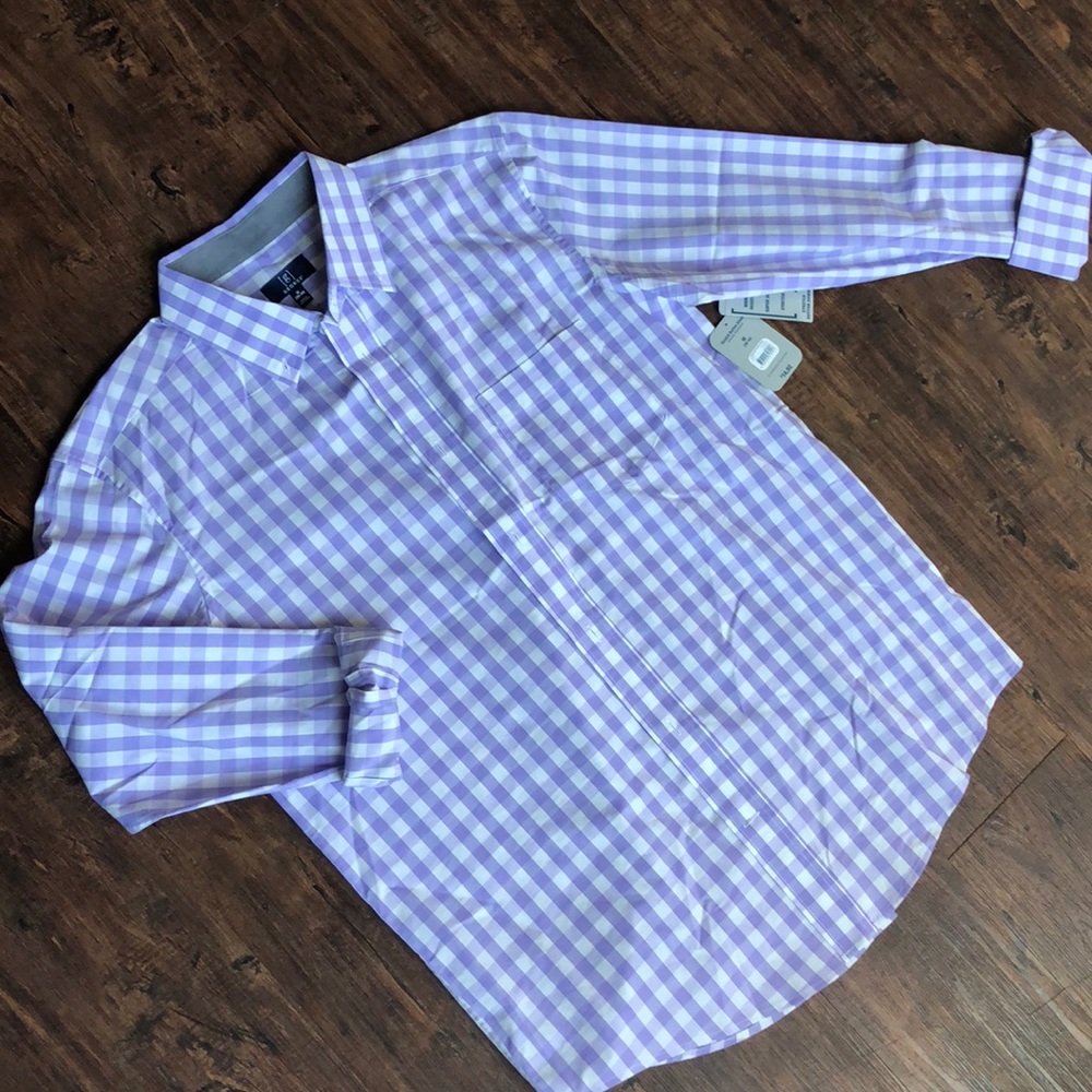George Stretch Button Down Light Purple